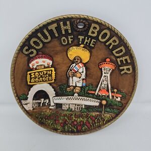 Wall Hanging Souvenir Collector´s 3D Plate South Of The Border ,‎ Vintage